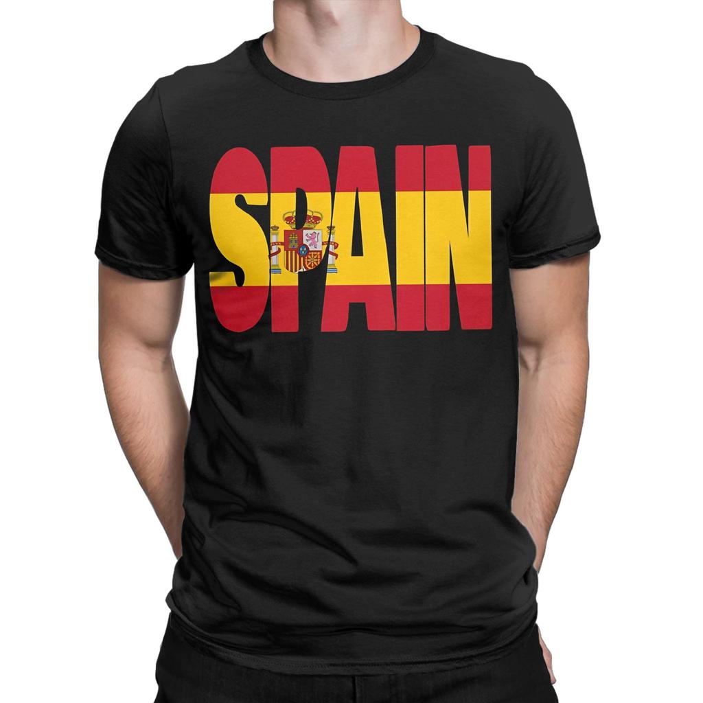 Harajuku TShirt Summer ESPANA Spain Flag Fashion T Shirts 100 Cotton Tee Shirt for Man Y2K Classic Cheap Short Sleeve Clothes