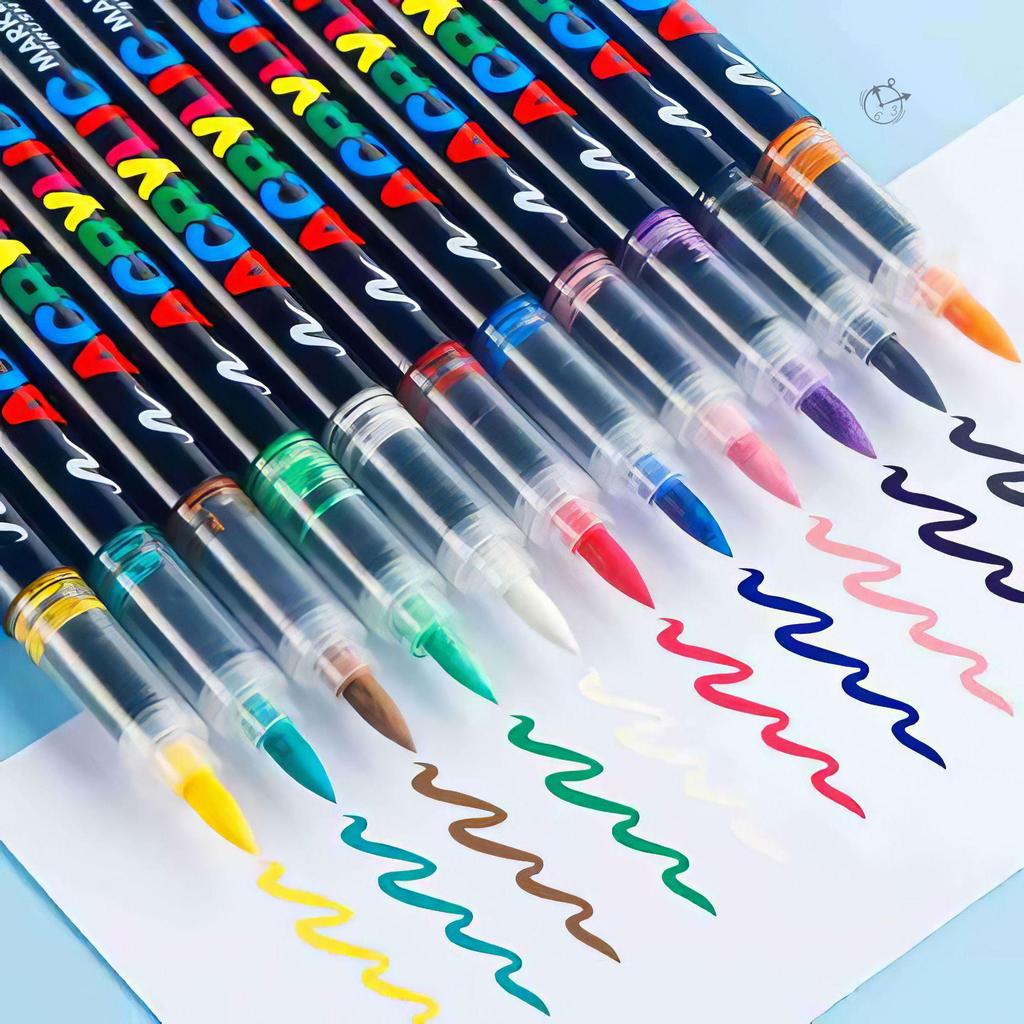 Acrylic Marker: Quick-Drying, Waterproof, Non-Bleeding, Soft Tip for Layering and DIY Painting