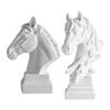 Hästhuvud Staty Prydnad Häst Djurskulpturer Hästfigurer Dekorativa Föremål för Hem Kontor Bokhylla Bord