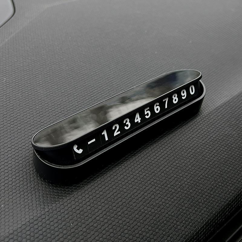 Car Temporary Parking Card Phone Number Card Plate Telephone Number Stop Luminous Parking Aid Garage Car Interior