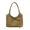 New product trend Korean sweet style niche bow portable bucket bag literary sense commuter versatile shoulder bag