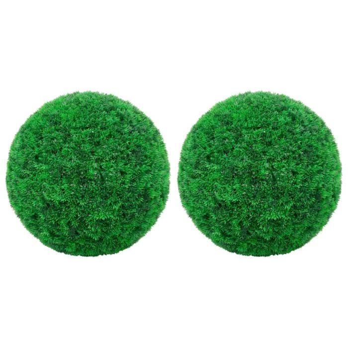VidaXL Boules de buis artificielles 2 pcs 45 cm 315481