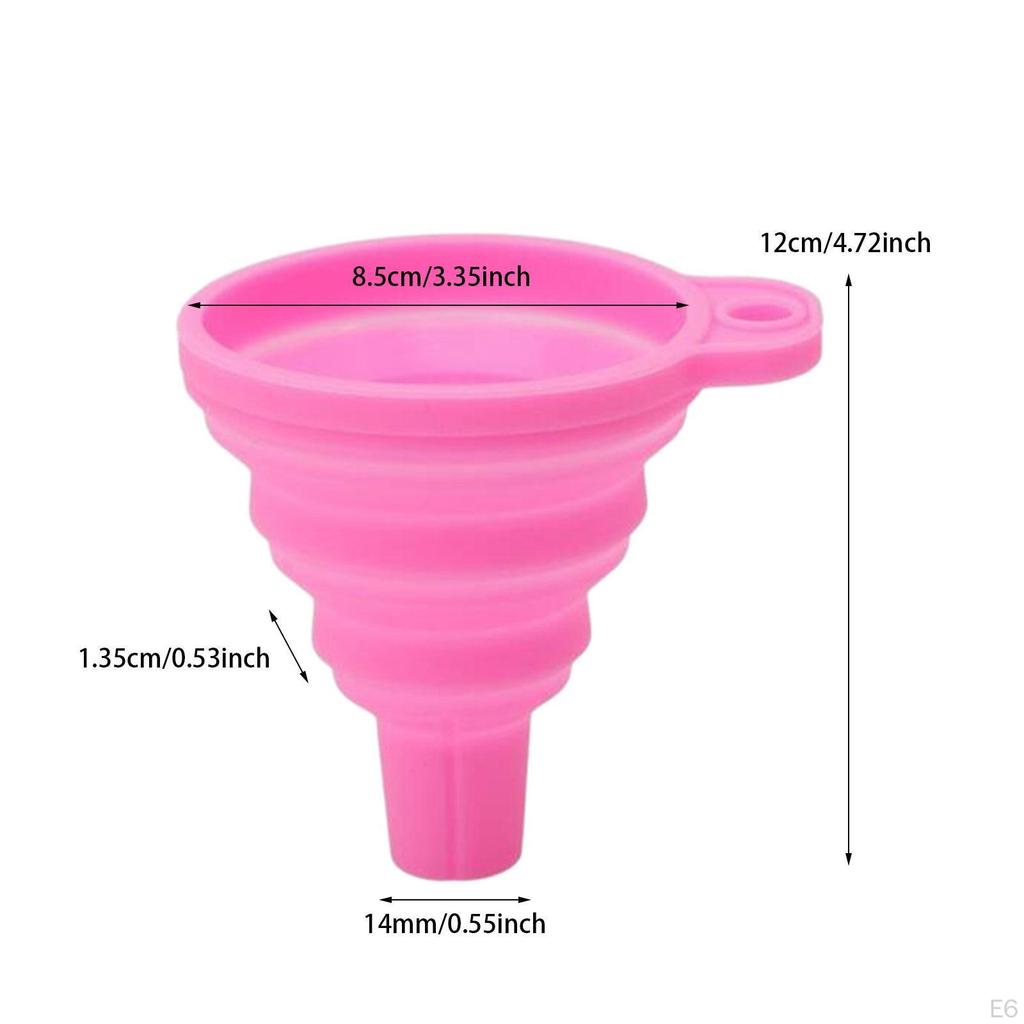 Collapsible Silicone Kitchen Funnel Kit