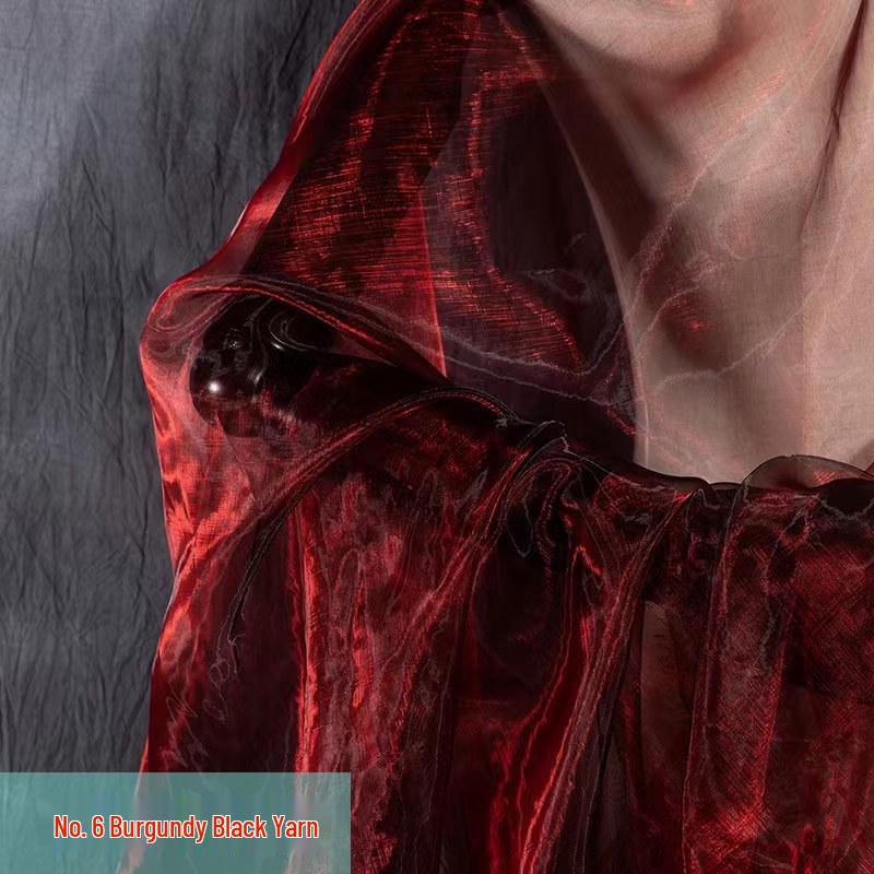 Iridescent Two-Tone Gradient Organza Pearl Gauze for Performance Costumes, Weddings, and Kindergarten Events