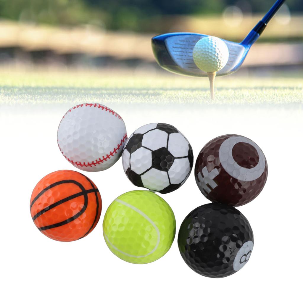 6-Pack Portable Golf Practice Balls Sports Training Bonus Balls Brand-New Golf Balls for Sports & Gifting