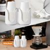 Set of 3 Elegant Paper Cup Organizers with Double Tubes Designs Home Decoration Portable for Household Easy Access