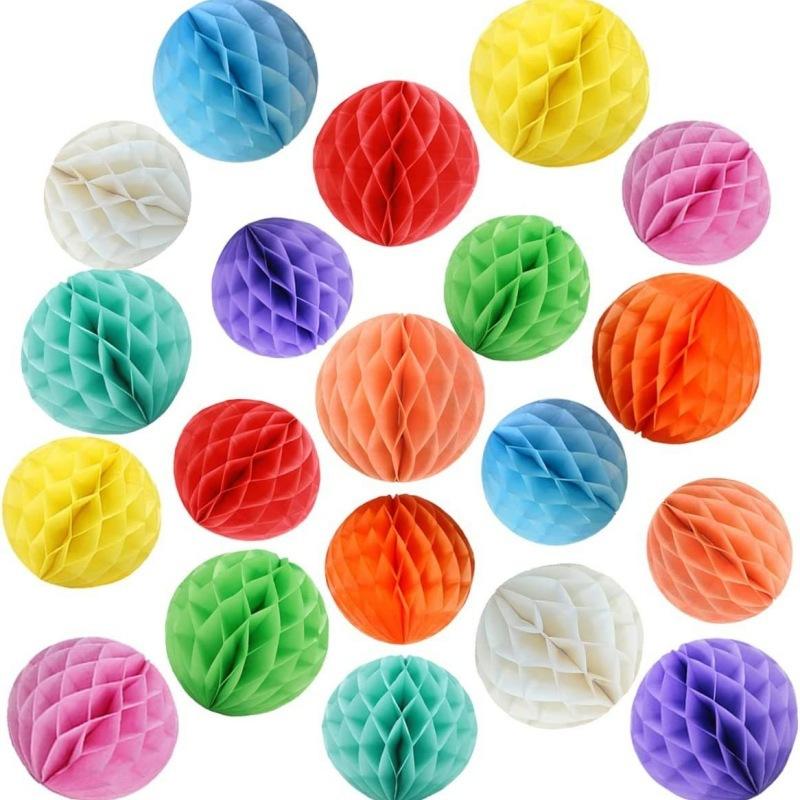 Window Ceiling Decoration Paper Flower Ball Latte Flower, Paper Honeycomb Ball Lantern, Wedding Birthday Party Decoration Arrangement