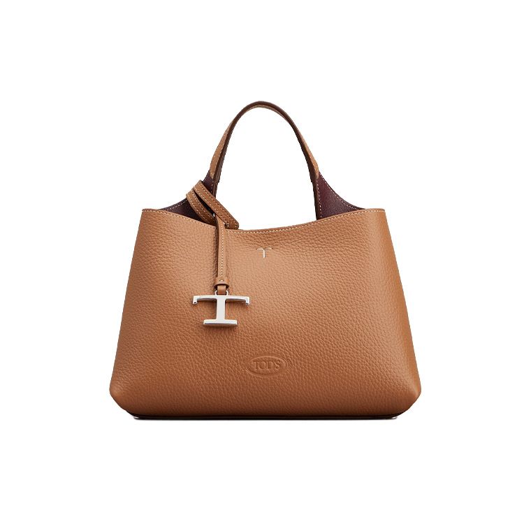 

Tods Металевий кулон Знімний регульований плечовий ремінь Шкіряна сумка-тоут Сумка для покупок Сумка через плече Міні Жіночі сумки-тоут Коричневий XBWAPAEL000QRI9P13 Box(Basic Set+Box)