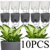 10/5Pcs Self Watering Plastic Flower Pot Double Layer Hydroponics Plants Bonsai Pot Vases Succulent Potted Home Office Decor