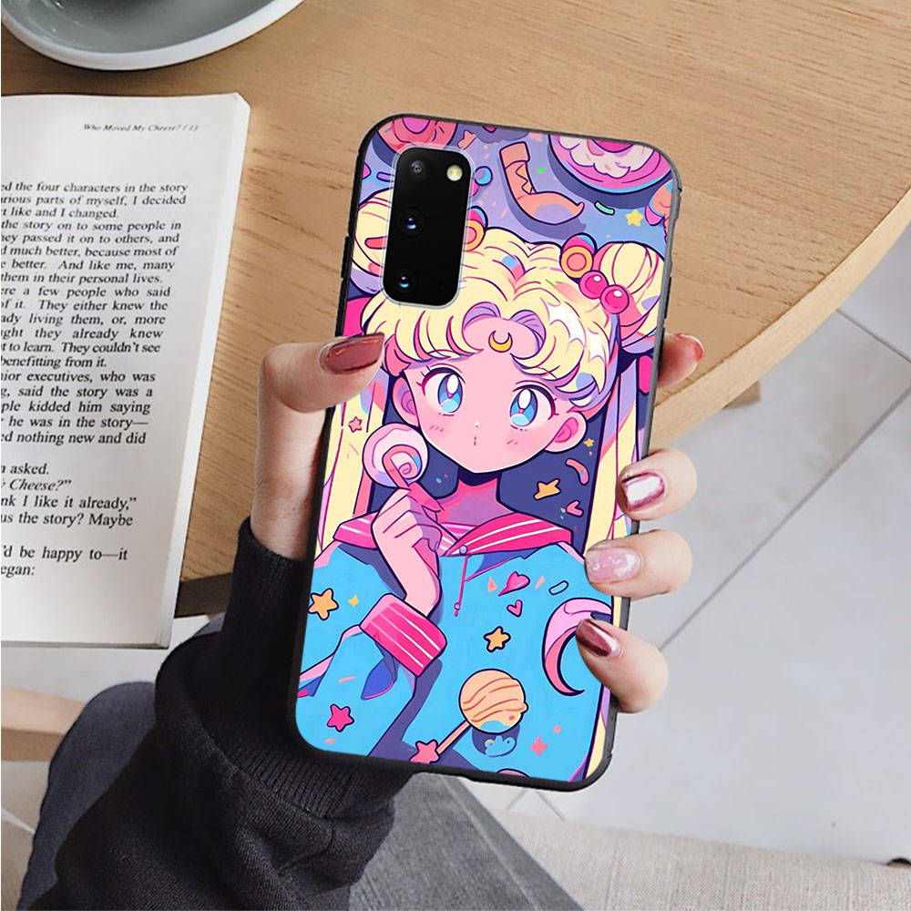 

Чехол AD80 Sailor Moon Black для Samsung Note 20 Lite S24 Ultra S23 S22 A05 A06 A11 A71 A15 A16 A13 A24 A25 A33 A52 A53 M55 M35 Sofe Cover Samsung A40S ирис