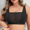 Sheer Mesh Deep V Bra Ultra‑Thin No‑Padding Sexy Lingerie for Women