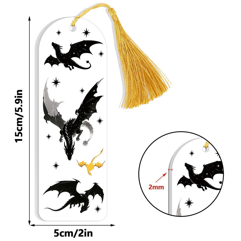 Akrylowa zakładka do książek Smok Czteroskrzydły: Kreatywna i spersonalizowana dekoracja prezentu