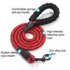 Dog Leash Heavy Duty Nylon Rope Leash 5Ft 6.5Ft 10Ft Leash with Padded Handle for Small Medium Large Dogs Training Outdoor