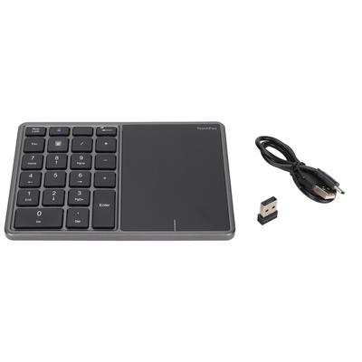 Wireless Numeric Keypad Touchpad Design 22 Keys 2.4G Dual Mode Connection Type C Interface Laptop
