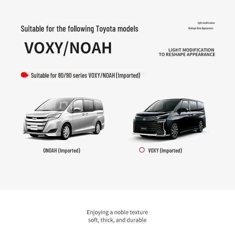 Flame Retardant Anti-Slip Eco-Friendly TPR Floor Mats for Noah Voxy 90 Series Hybrid