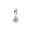 Pandora Starfish and Shell 925 Silver Pendant Women's Silver 792076CZF