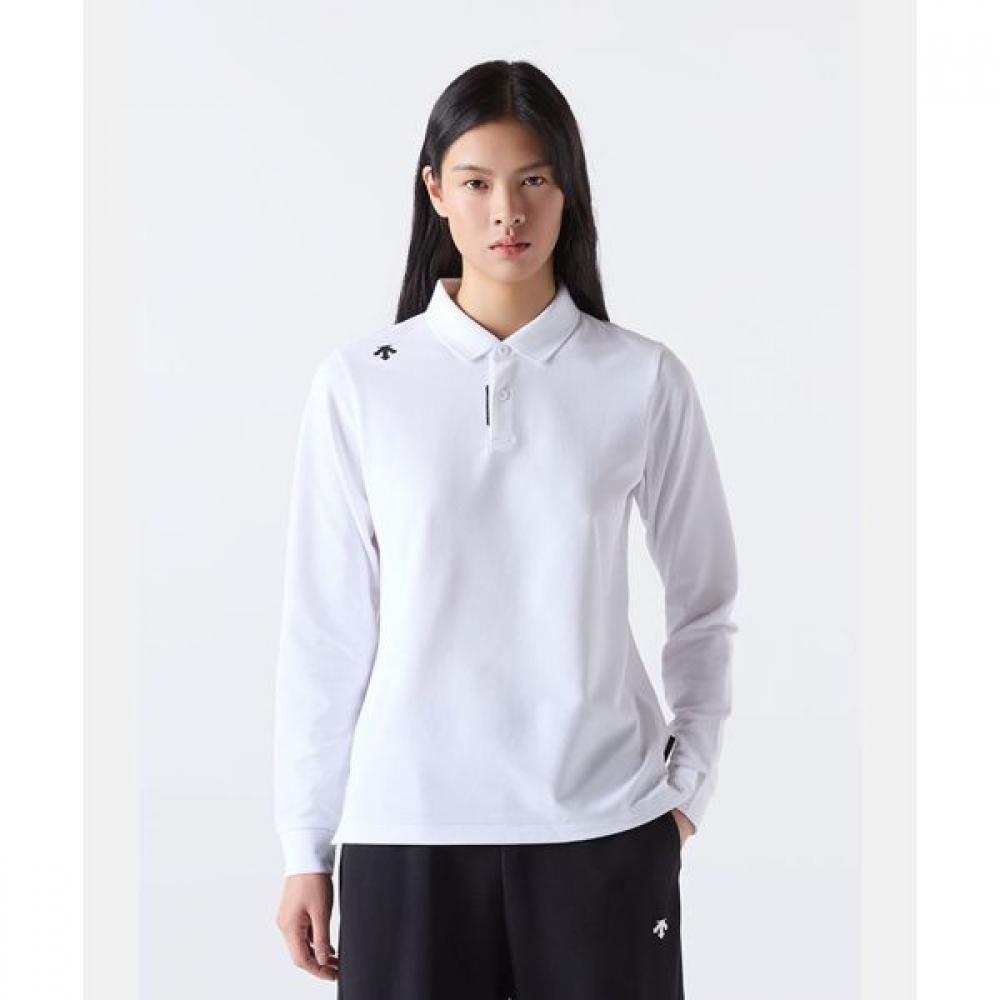 

Футболка-поло DescenTe Tough с длинным рукавом белая WHT0WHITE/100
