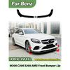 Pro Mercedes Benz W205 C205 S205 C43 C180 C200 C300 2019 2020 2021 Automobilový přední nárazník v AMG stylu, lip body kit pro úpravu karoserie