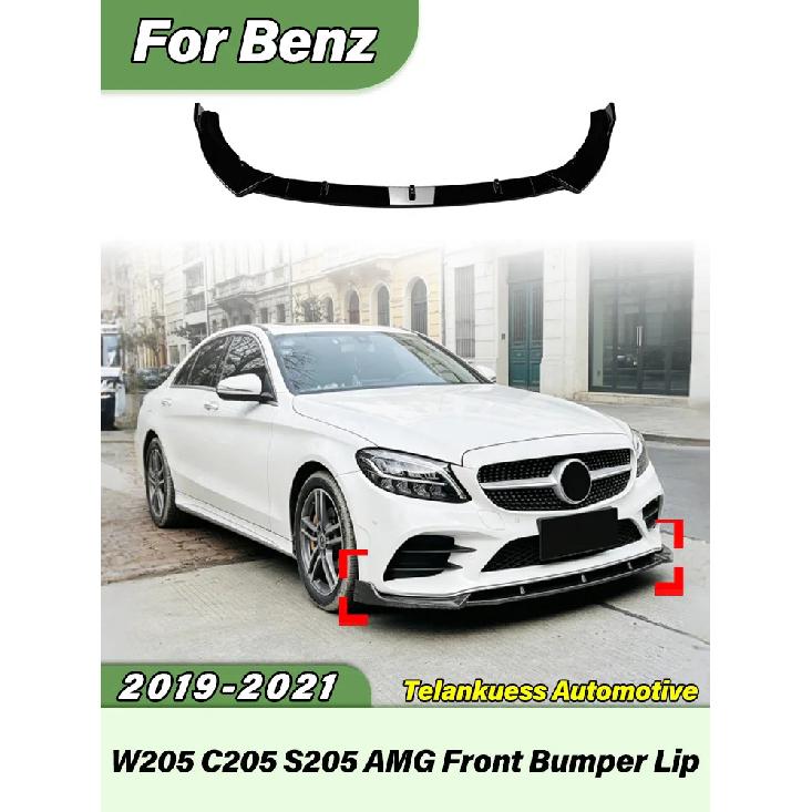 Pro Mercedes Benz W205 C205 S205 C43 C180 C200 C300 2019 2020 2021 Automobilový přední nárazník v AMG stylu, lip body kit pro úpravu karoserie