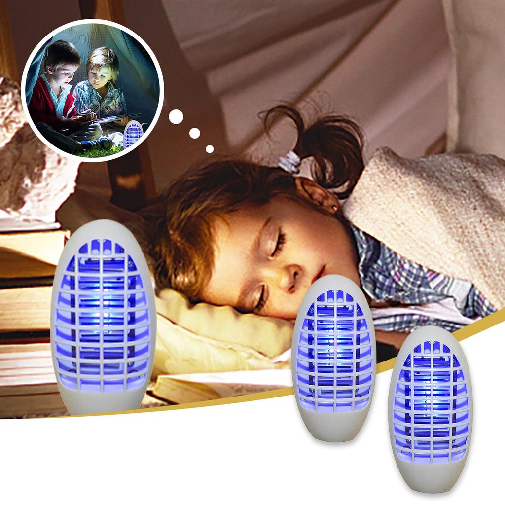 3x UV Socket Mosquito Insect Mosquito Plug Insect Lamp