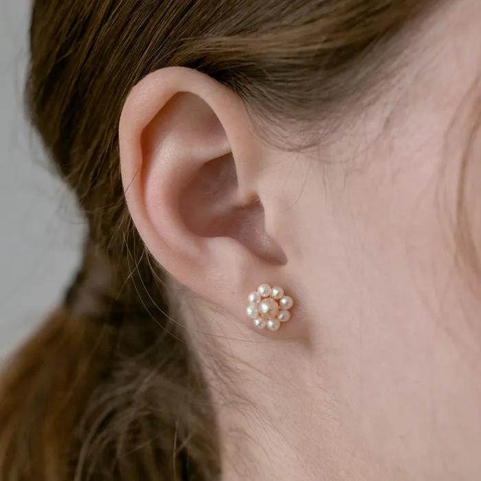 Pearl Flower Earrings_EC1645