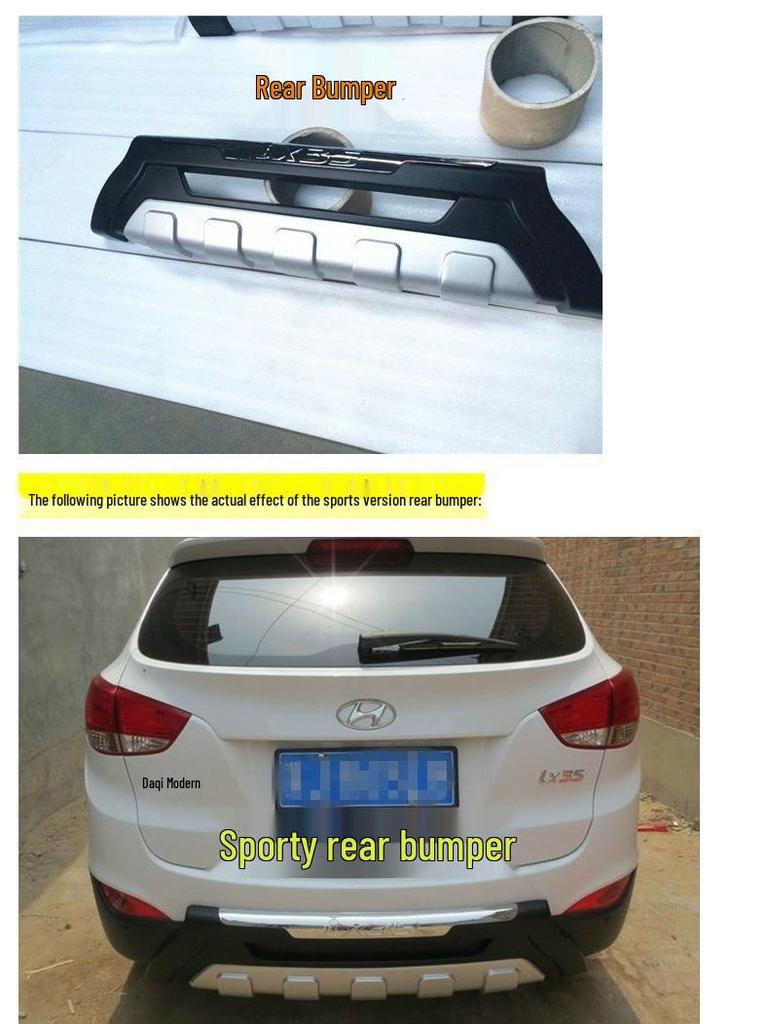 Hyundai ix35 Stoßstangenschutz (2010-2017): Spezifische Vorder- und Hinterradmodifikationen