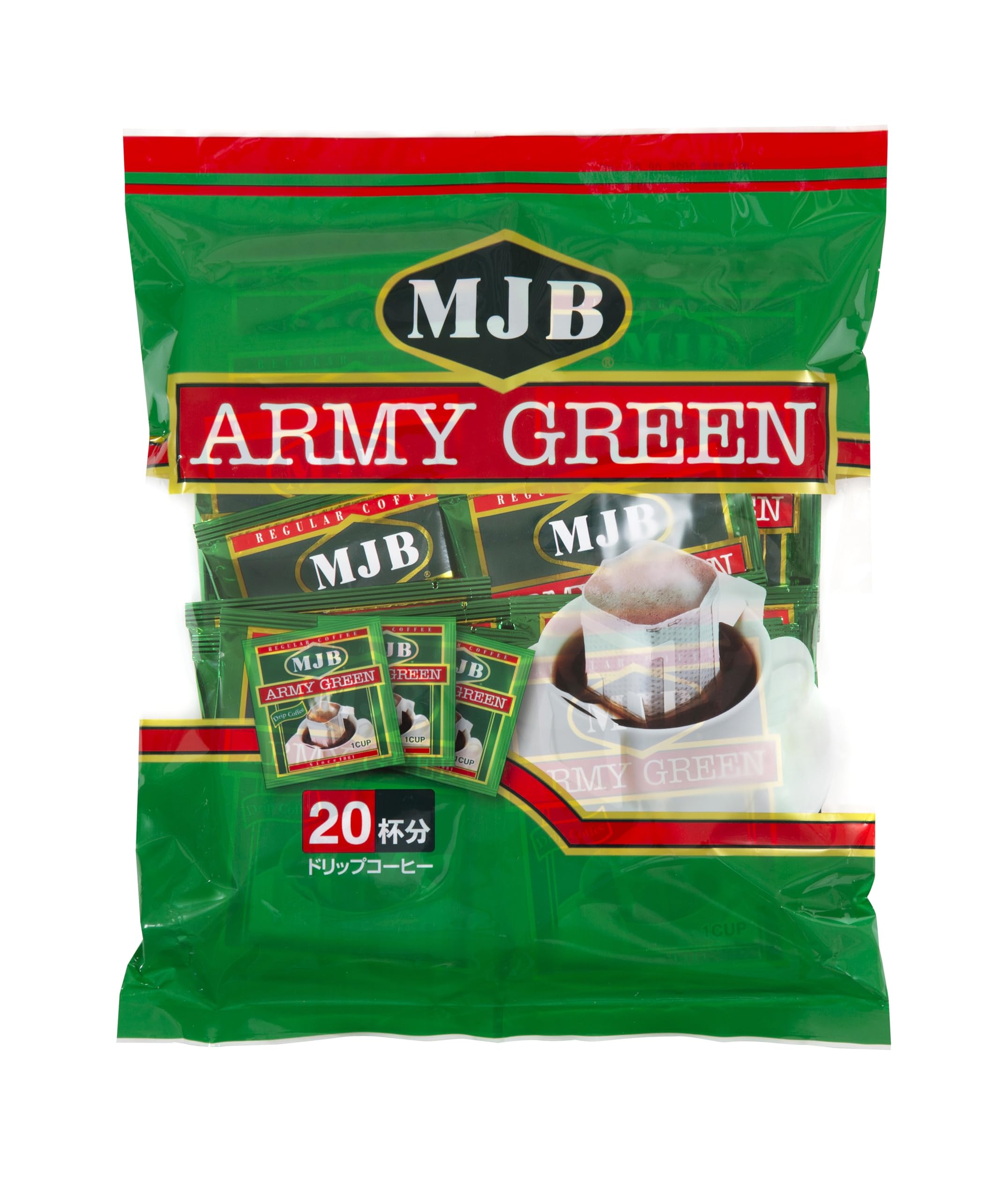 

MJB Army Green Drip Coffee x2 (7g×20p)