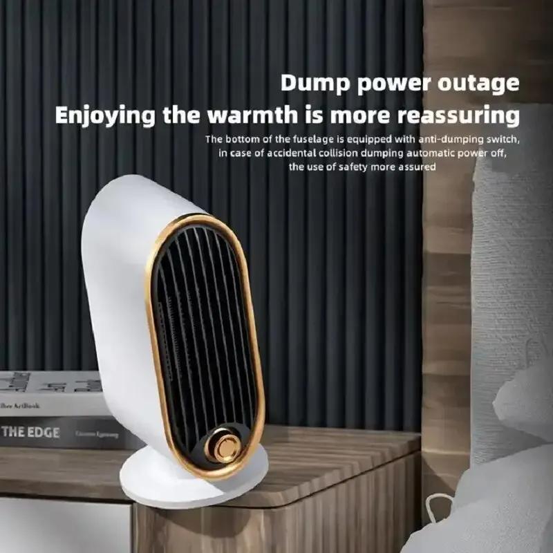Portable Energy Saving  Ceramic Household Space Air Hot  Fan Heater With For Office Room  Desk Winter Warmer