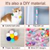 10~60pcs Cats Toys Interactive Training Toy for Pet Kitten Creative Balls Games Stretch Plush Ball Toys Pet Supplies TMZ