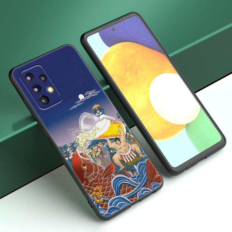 Japanischen Stil Anime Telefon Fall Für Samsung A04 A21 A30 A50 A52 S A13 A14 A22 A23 A32 A53 A73 5G a11 A12 A31 A33 A51 A70 A71 A72