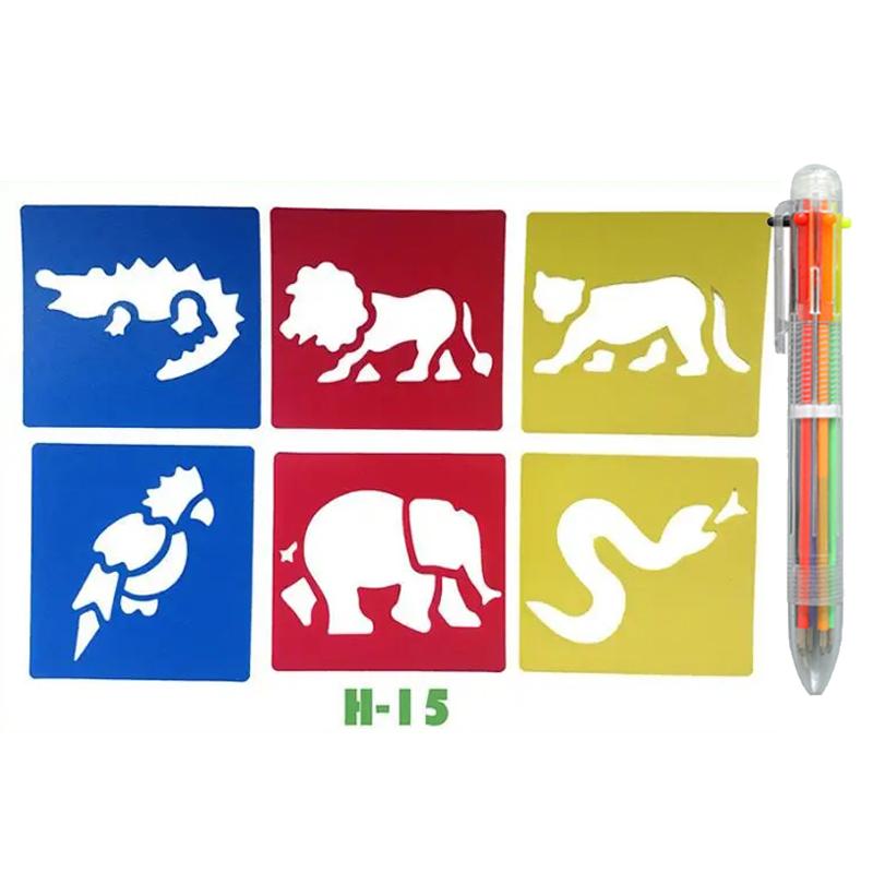 Kids Drawing Stencils Washable Reusable for Cartoon Themed Shape Template For Kid Toddlers Preschool Template Painting TMZ