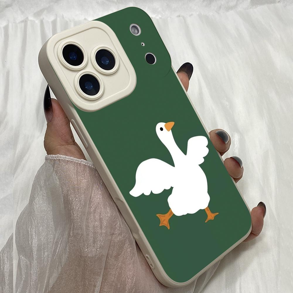 M623 DUCK DUCK Angel Eyes Soft Phone Cases for iPhone Samsung Galaxy Xiaomi Rdemi Huawei Honor Infinix Realme Vivo All Model Case