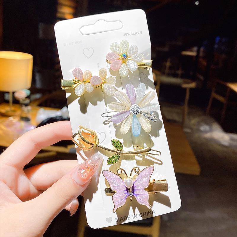 2022 Winter Korean Style Metal Hair Clip for Girls - Trendy Bangs Hairpin and Side Clip Hair Accessories