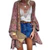 Women Summer Open Front Cardigan Bohemian Holiday Bikini Cover Up Cardigan Kimono Outwear