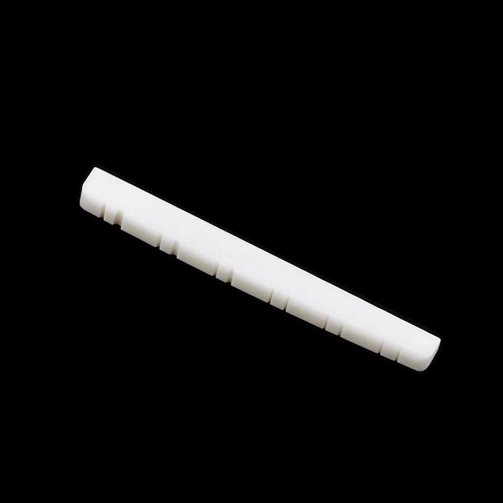 Acoustic Guitar Bone Bridge Saddle Nut for 12 String Acoustic Guitar Real Cattle Bone Bridge Saddle Nut Replacements
