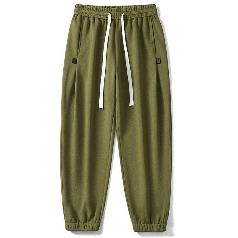 Spring and Autumn Fashion Men's Leggings, Plus Size Men's Pants, Loose Casual Sweatpants Straight Tube Pants