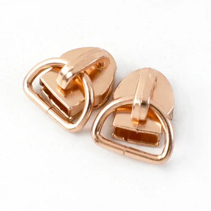 10/20/30Pcs Meetee 5# Zipper Slider for Nylon Zips D Ring Zip Puller Clothes Bag Zippers Head Repair Kit DIY Sewing Accessories