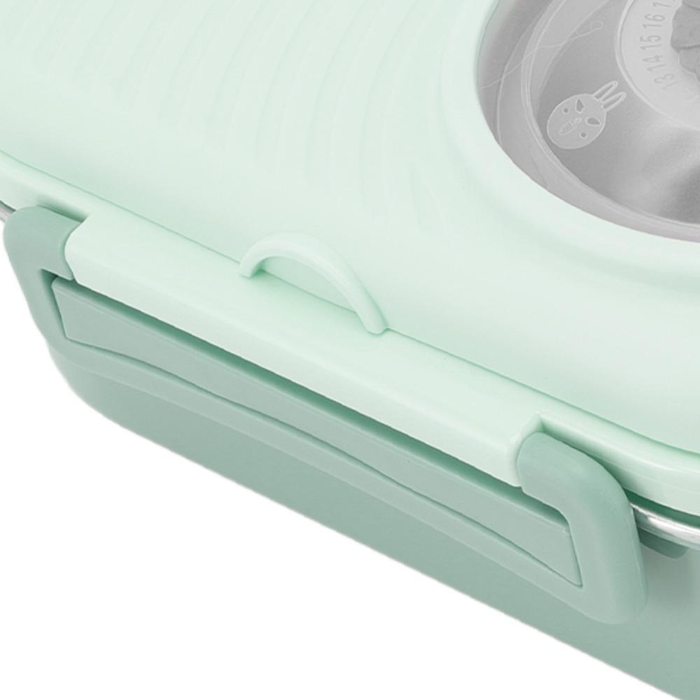 1450ml Lunch Storage Container 3 Compartment Thermal Lunch Box Double Layer Container For Travel