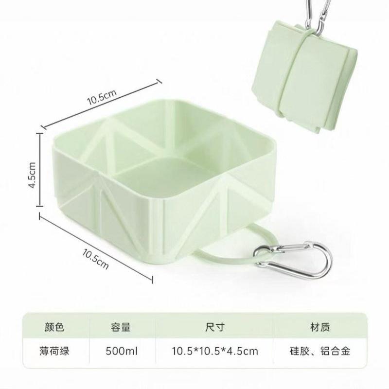 Silicone Collapsible Pet Food Water Bowl Lightweight Portable Feeder for Dogs Cats Daily Walking Camping Travel