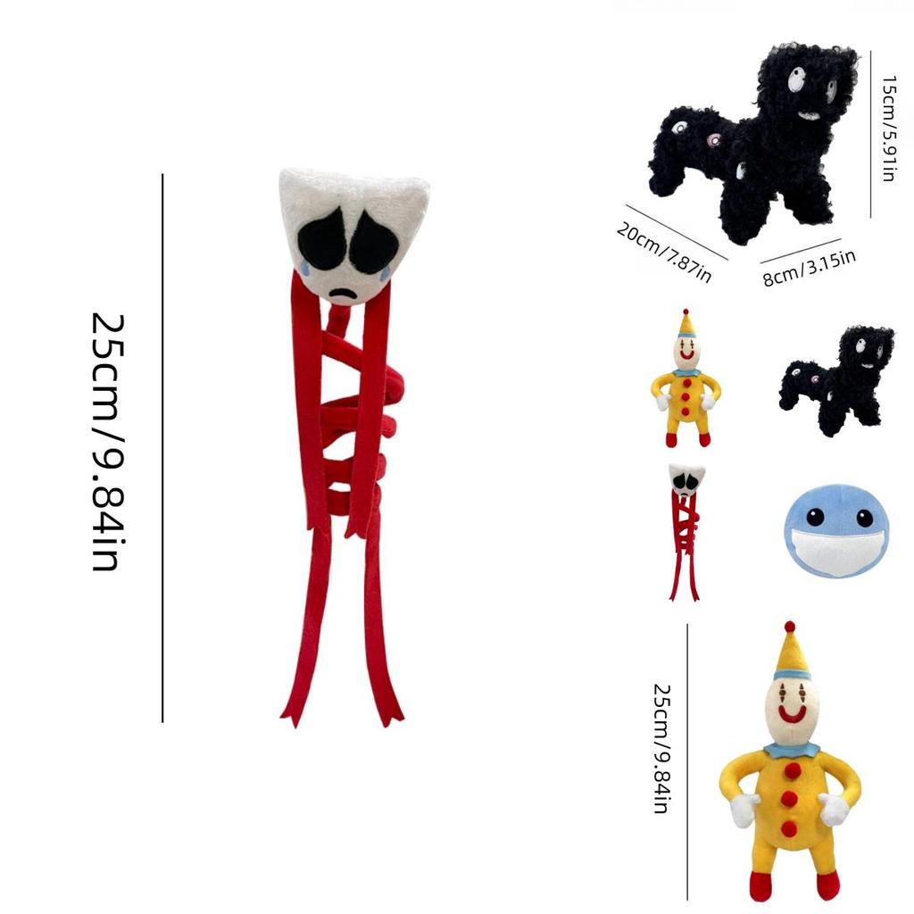 Der erstaunliche digitale Zirkus Hase Plüschtier Entzückendes Stofftier für Kinder Kurzer Plüsch Anpassbares Design