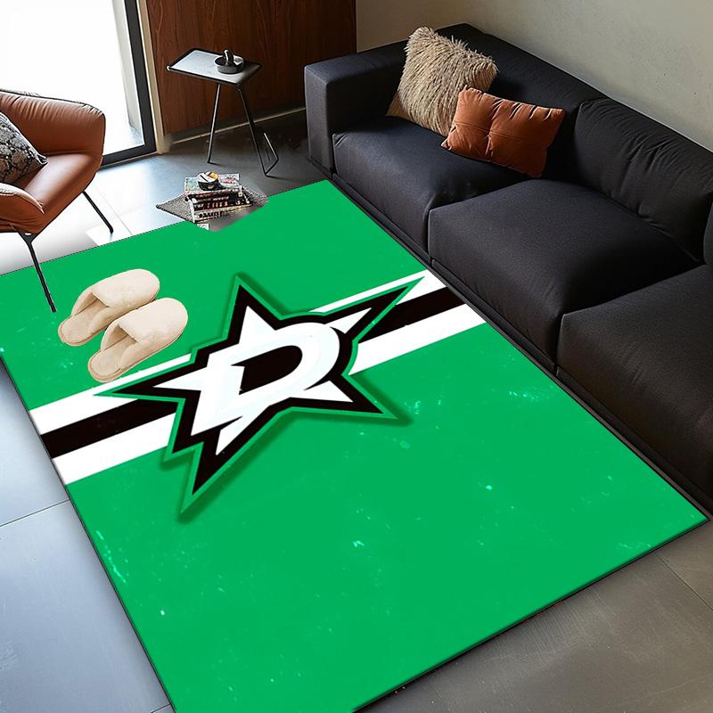 Dallas Hockey Team Area Rug Suitable for Indoor And Outdoor,Carpets for Kitchens, Homes, Offices, Living Rooms,Home Decor,Christmas Gift
