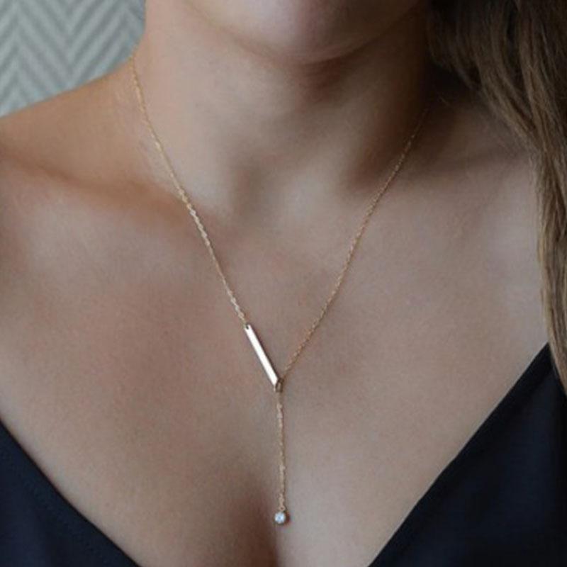 

Эстетизм капелька горный кулон ожерелье темперамент сексуальные ювелирные аксессуары модная длинная цепочка ожерелье золотой