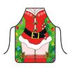 1PC Santa Claus Theme Baking Christmas Apron Home Cooks Apron for Cooking Funny Cartoon Printed Dress-Up & Role Play Unisex