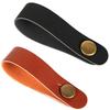 Folk Guitar Strap: PU Leather Headstock Tie-Down for Electric & Acoustic Guitars