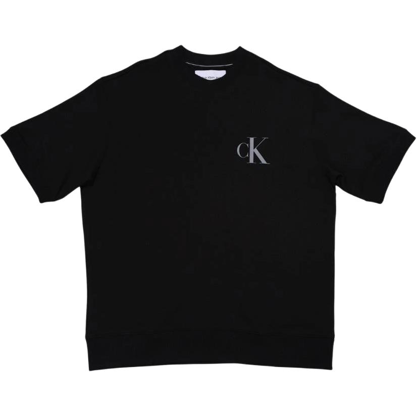 

Calvin Klein Minimalist Round Neck Pullover Short Sleeve T-Shirt Men Tops Black J325568-BEH L