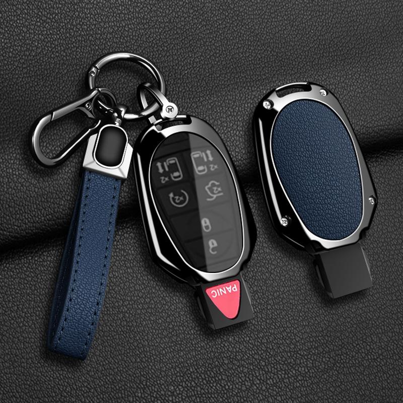Car Fob Key Case Cover Holder Chain For Jeep Commander Dodge Grand Caravan Chrysler Grand Voyager Town Country For Chrysler 300C