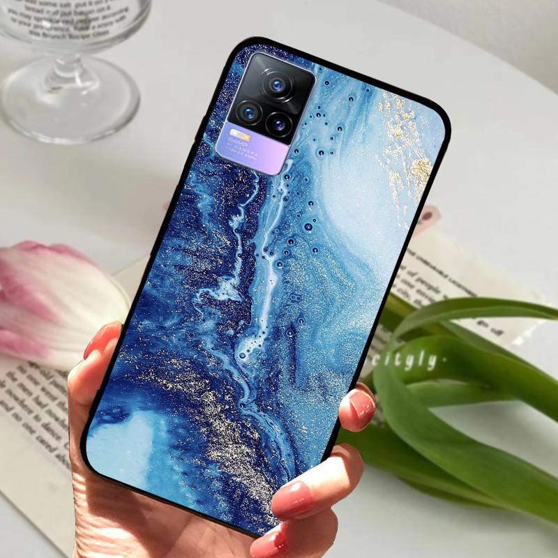 For Vivo V21e Case V 21e V2061 V2055 Soft TPU Phone Protective Fundas Cover For Vivo V21 V 21 4G 5G Shockproof Bumper Shells