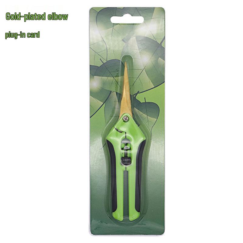 Stainless Steel Straight Head Pruning Shears for Flowers, Branches, and Fruit Trees.