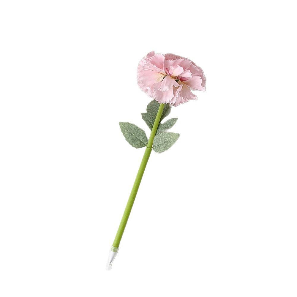 High-Appearance Carnation Shaped Ballpoint Pens, Artificial Flower Desktop Ornament Pens, Wedding & Student Gift Pens