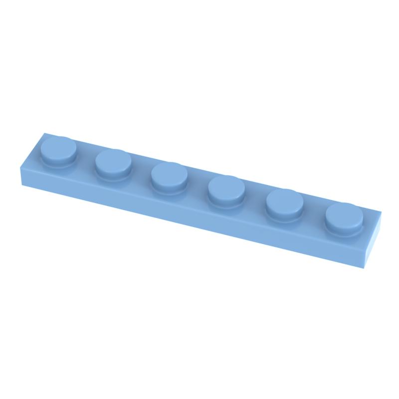 [Funbrick] 50&100&200PCS Plate 1x6 3666 Compatible with Famous Brand Building Block Classic Building Blcok Toys MOC DIY